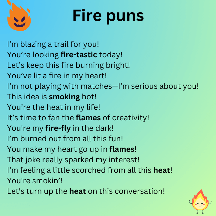 Fire puns