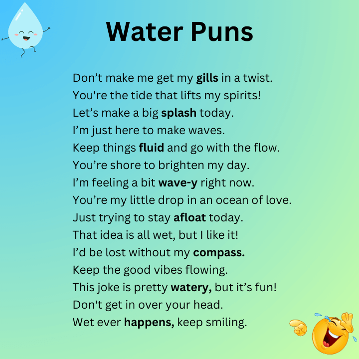 Water Puns One Liners