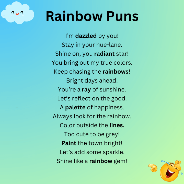 Short Rainbow Puns