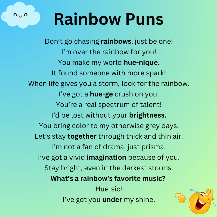 Clever Rainbow Puns