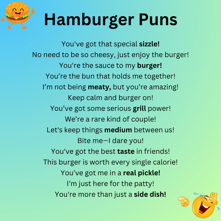 Hamburger Puns