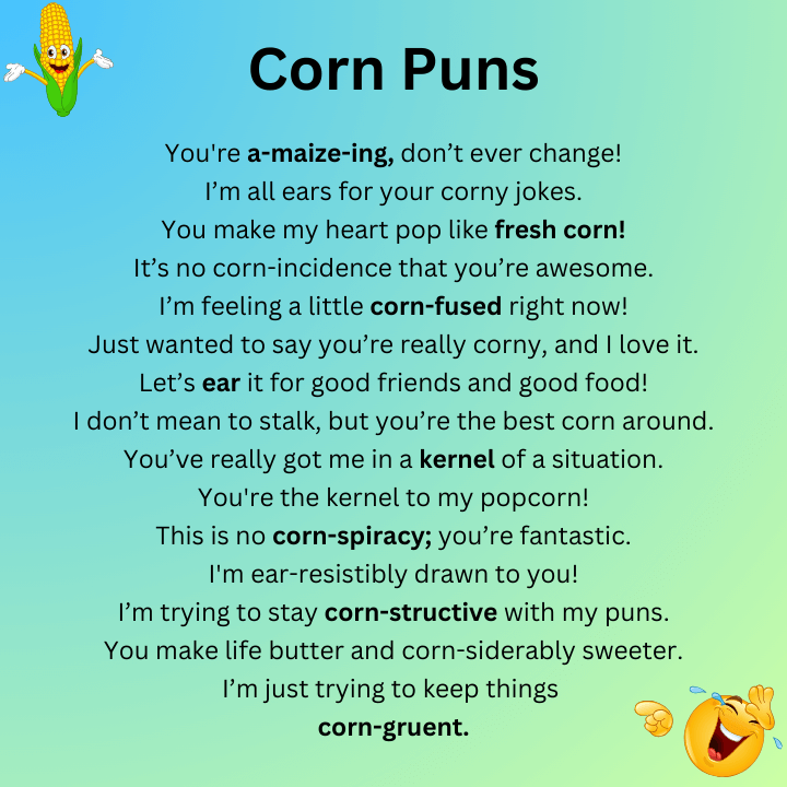 Corn Puns One Liners