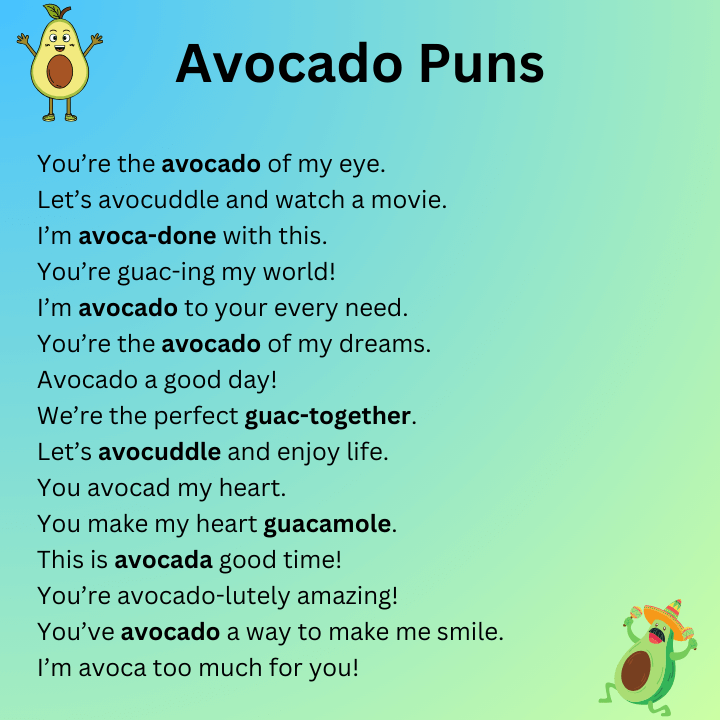 Avocado Puns 