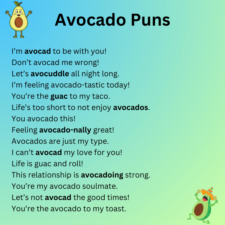 Avocado Puns