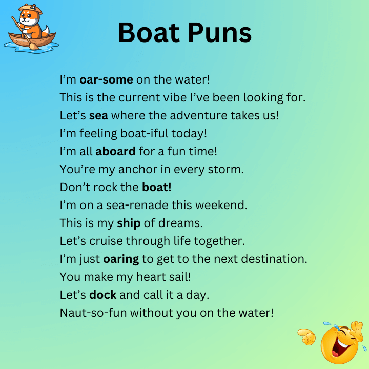 Boat Puns