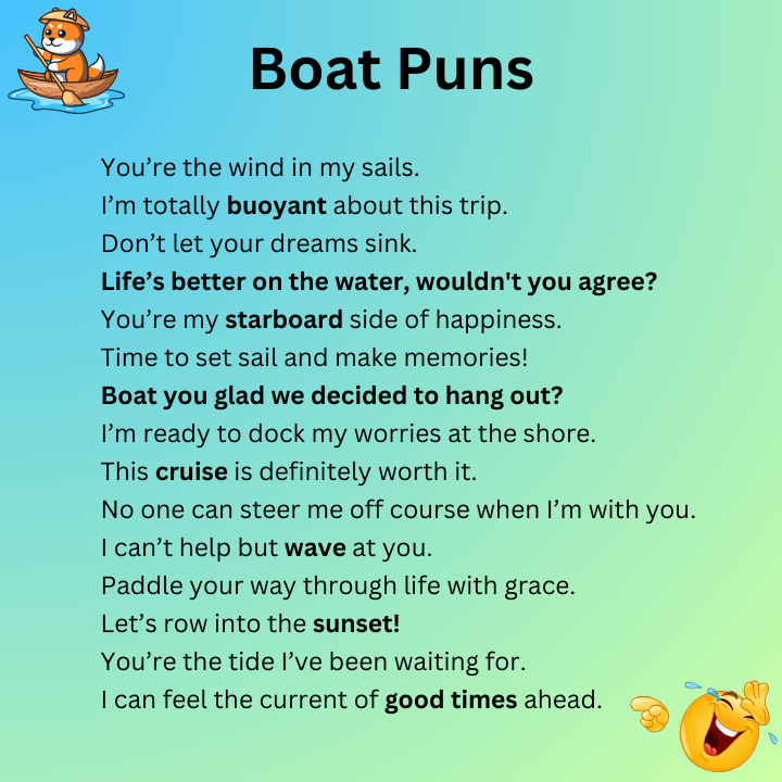 Boat Puns