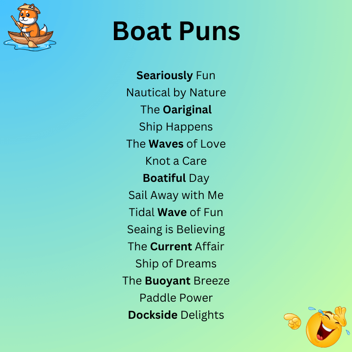 Boat Puns Names