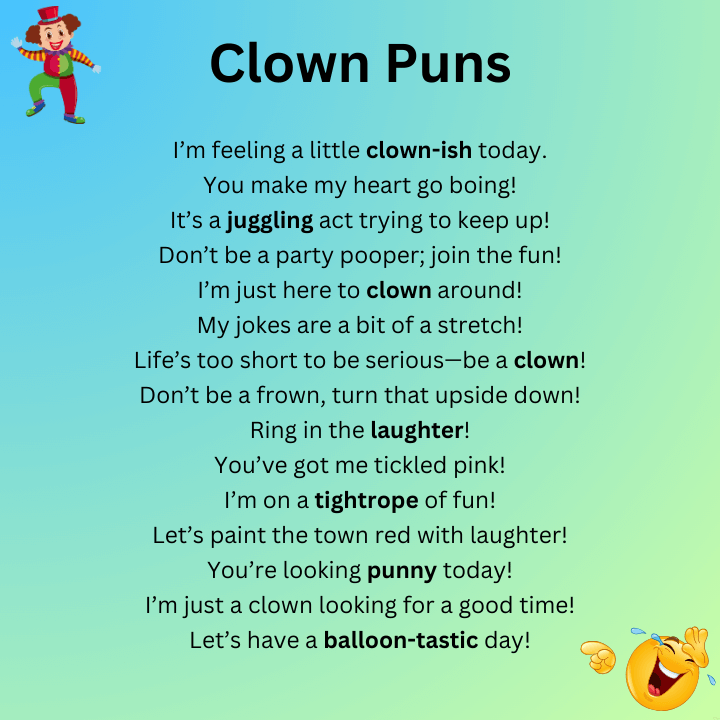 Clown puns