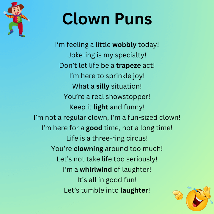 Clown puns