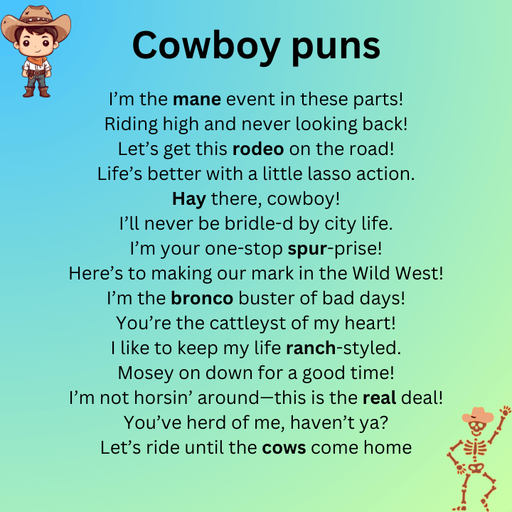 Cowboy Puns