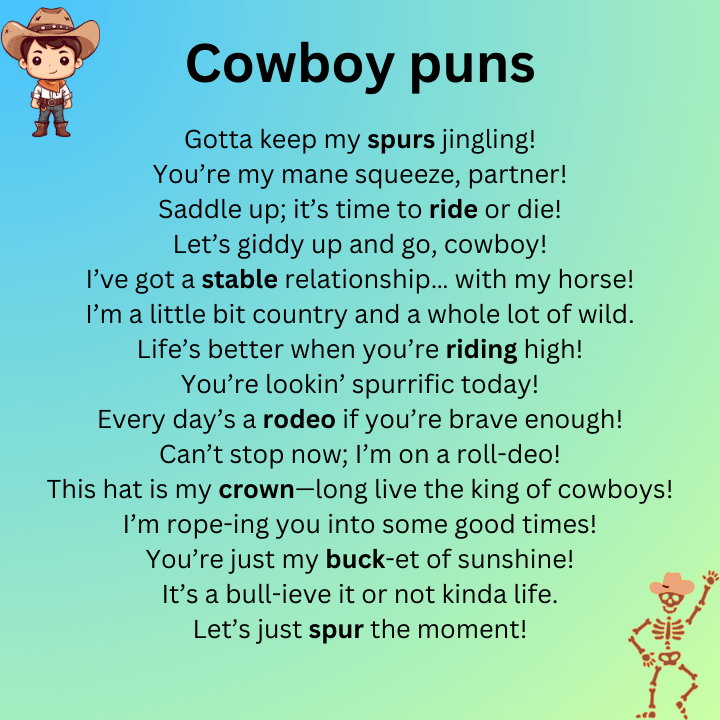 Cowboy Puns