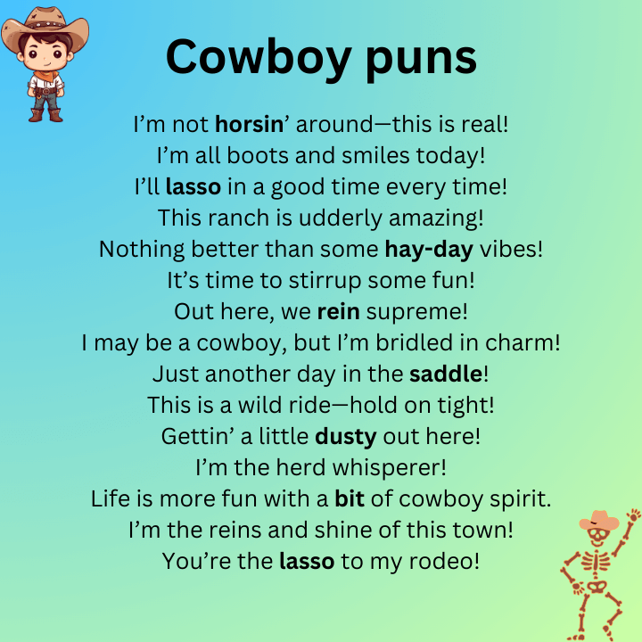 Cowboy Puns