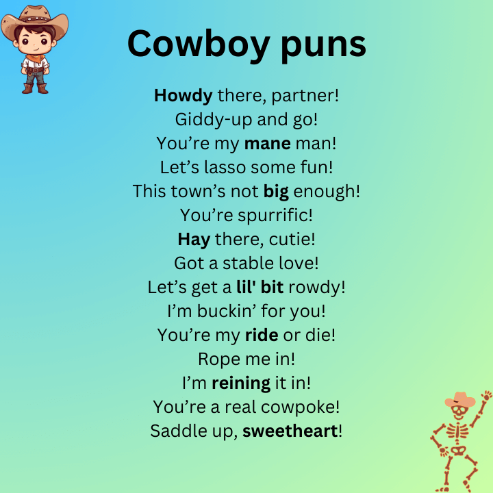 Cowboy Puns