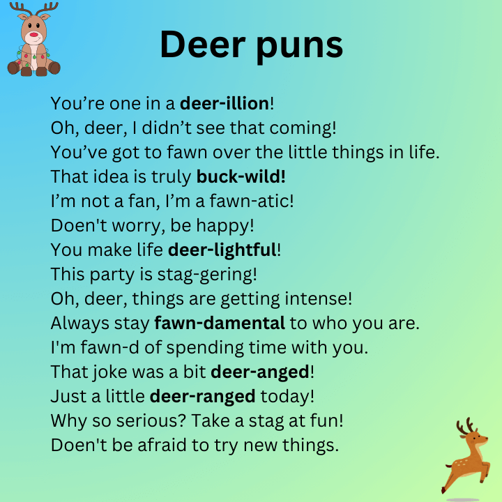 Deer Puns One Liners 