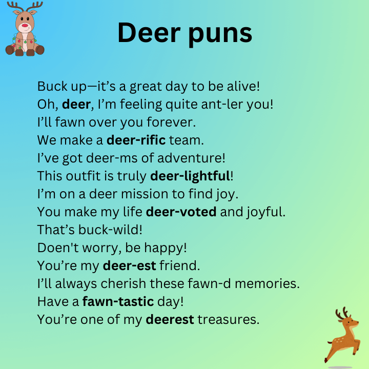 Deer puns