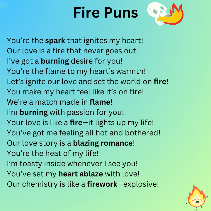 Fire Puns Love