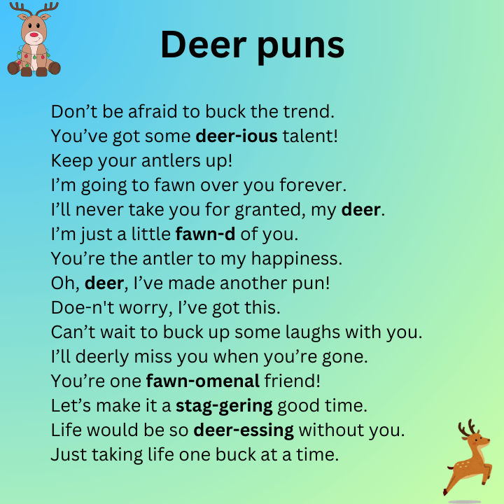 Funny Deer Puns 