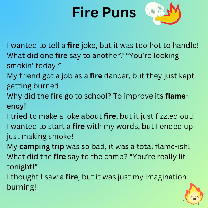 Funny Fire Puns