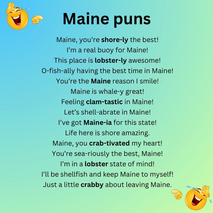 Funny maine puns