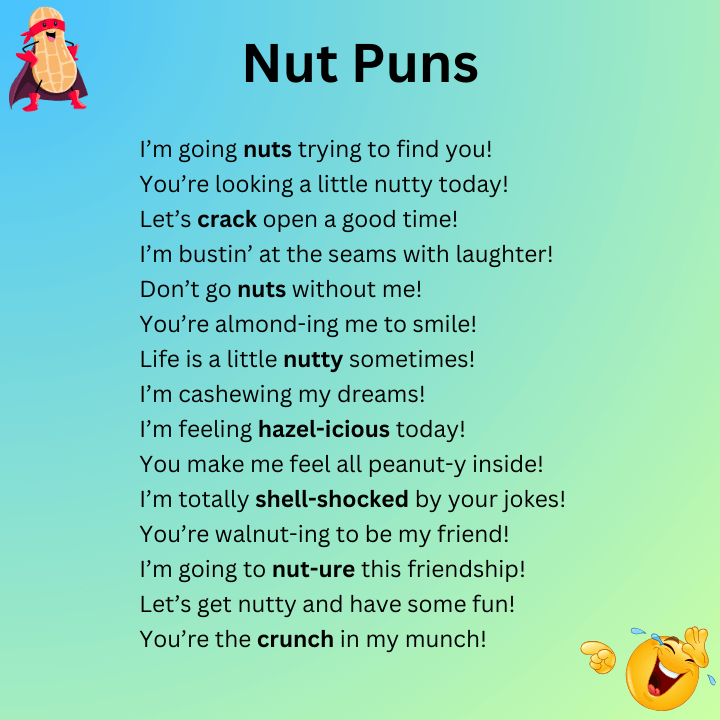 Funny nut puns