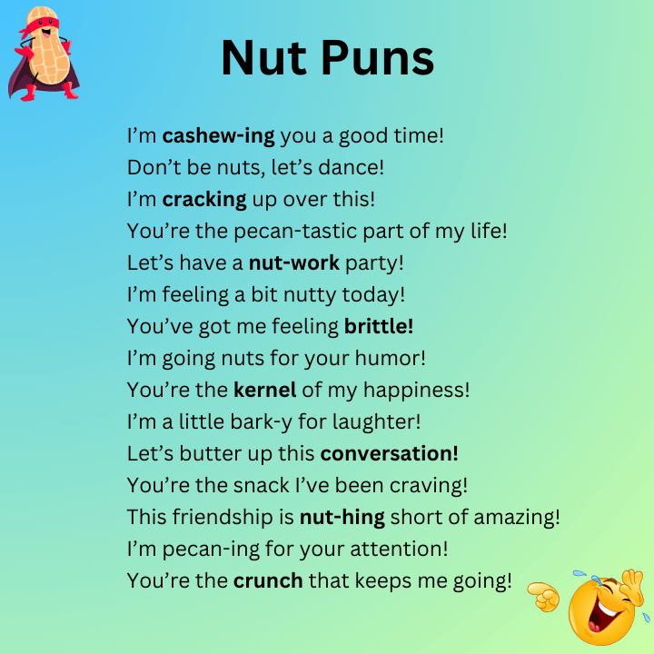 Funny nut puns