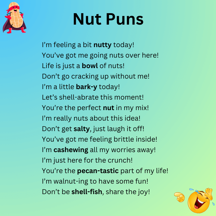 Nut puns one liners