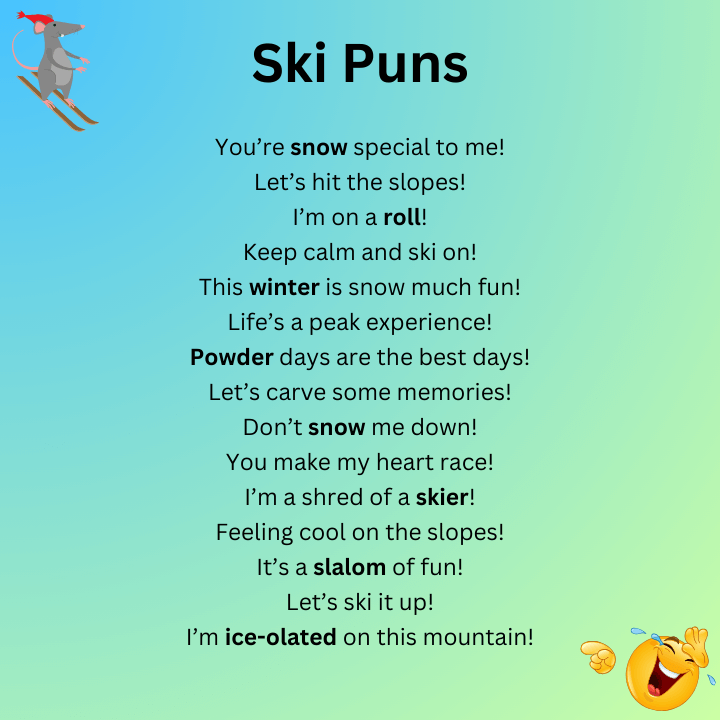 Short ski puns