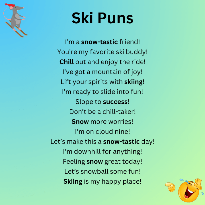 Short ski puns