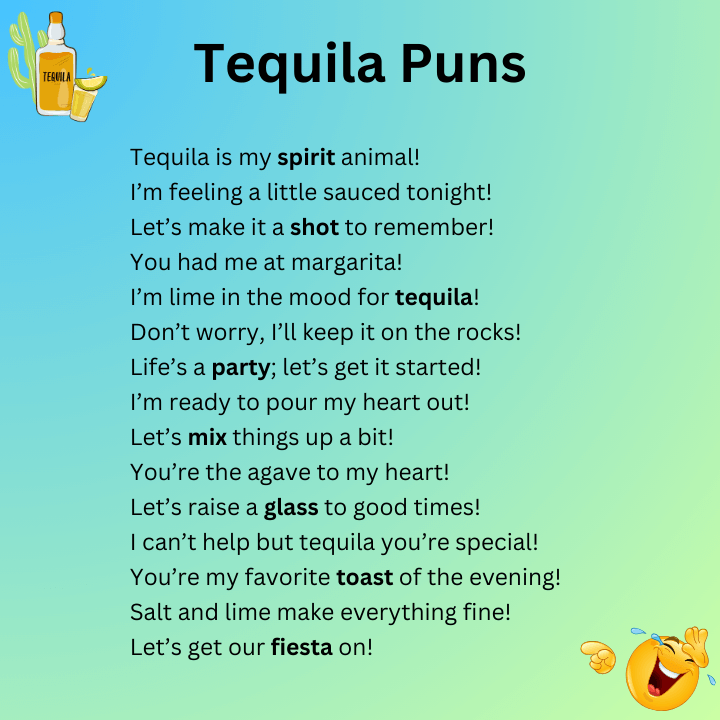 Tequila puns one liners