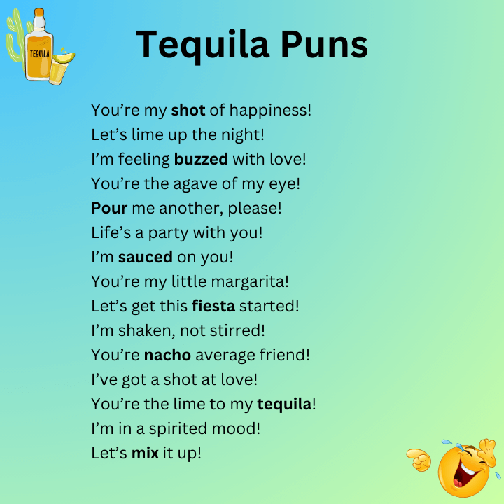 Short tequila puns