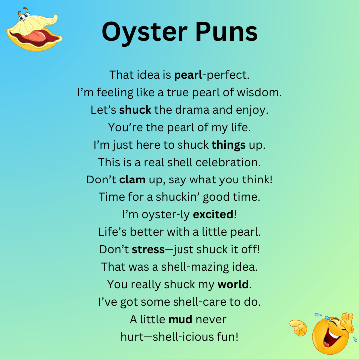 Clever Oyster Puns