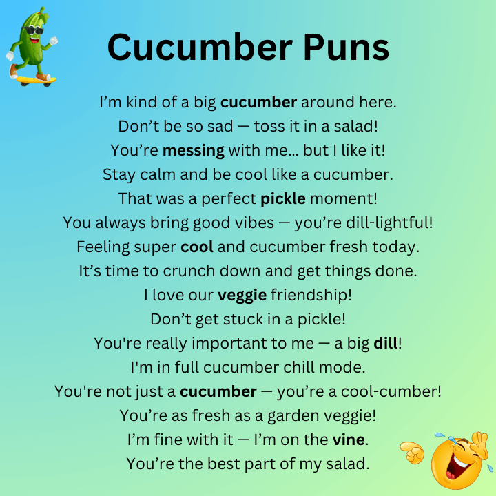 Cucumber Puns