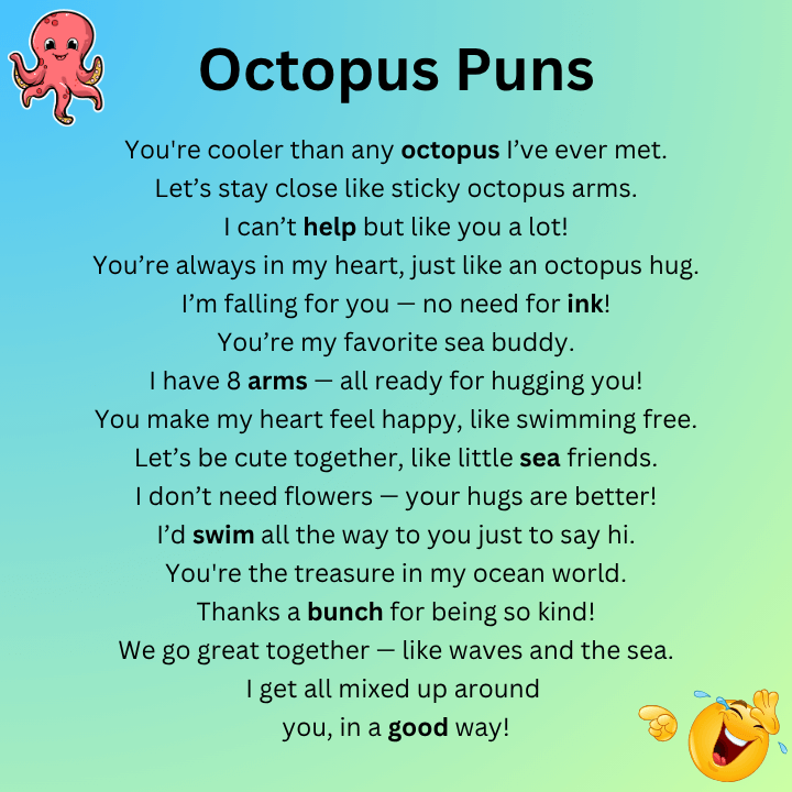 Cute Octopus Puns