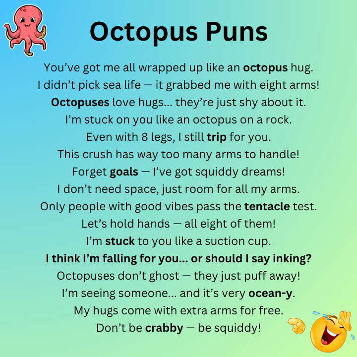 Octopus Puns One Liners