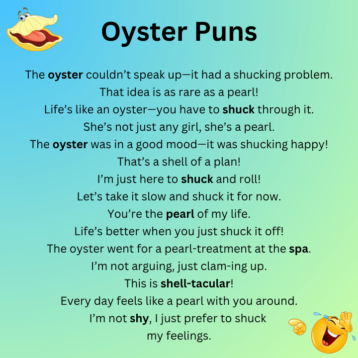 Oyster Jokes One Liners