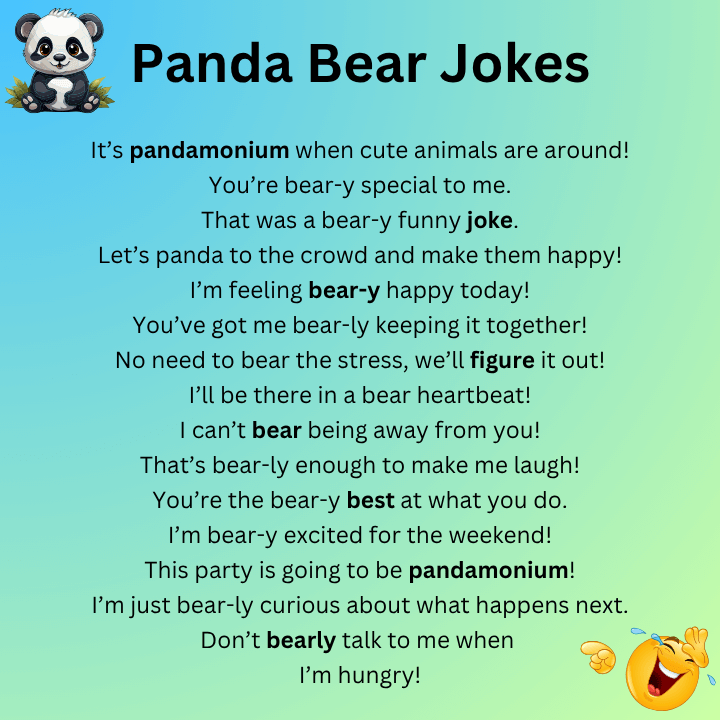 Panda Bear Puns
