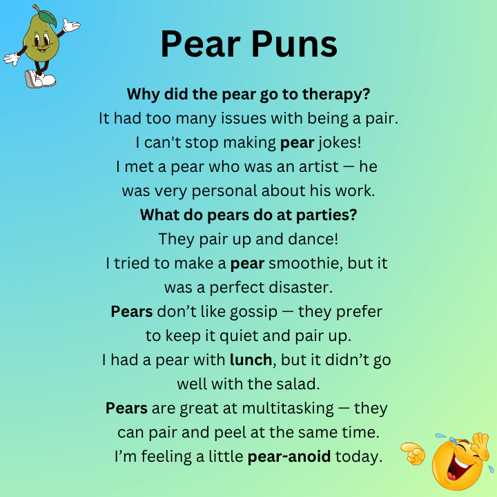Pear Jokes One Liners
