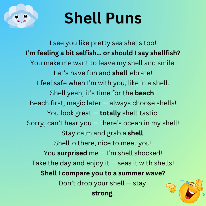 Sea Shell Puns
