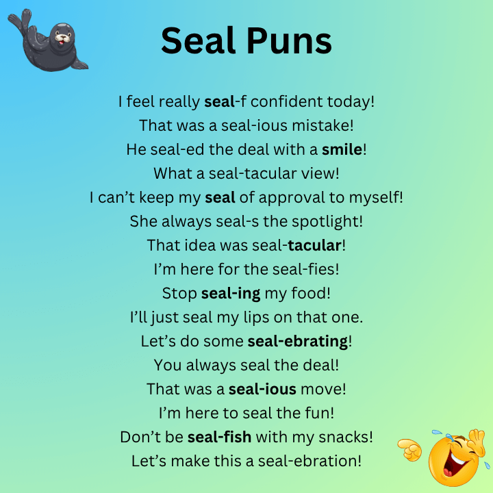 Seal Puns One Liners